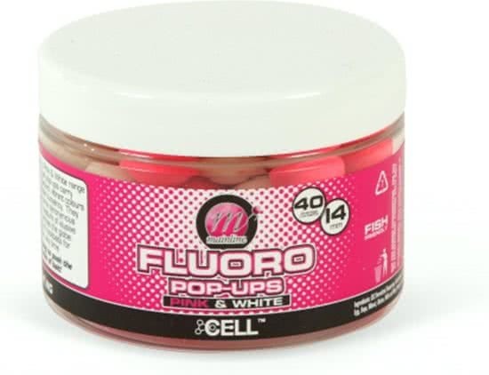 - Mainline Fluoro Popups Cell Pink White 14mm