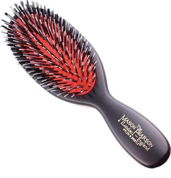 Mason Pearson BN4 Pocket Bristle en Nylon Haarborstel - Zwart