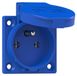 Pied de tuyau 1F, 1x Z/U, IP54, 250V, Bleu, numéro d'article 1040-0b