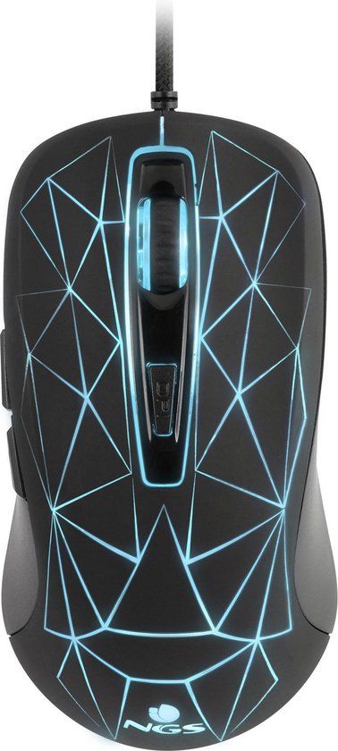 NGS GMX-110 Muis USB Type-A Optisch 3200 DPI Rechtshandig Zwart