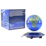 Kögler 75605 - Drijvende wereldbol met LED verlichting, ca. 14 cm hoog, magnetische wereldbol met kleurwissel, incl. USB kabel, als wereldkaart en nachtlampje