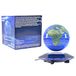 Kögler 75605 - Drijvende wereldbol met LED verlichting, ca. 14 cm hoog, magnetische wereldbol met kleurwissel, incl. USB kabel, als wereldkaart en nachtlampje