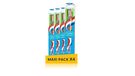 Aquafresh Dynamic Tandenborstel voor volwassenen, zacht voor het tandvlees, voor een nauwkeurige en zachte reiniging, 4 stuks