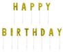 PartyDeco Verjaardagskaarsen Happy Birthday Goud