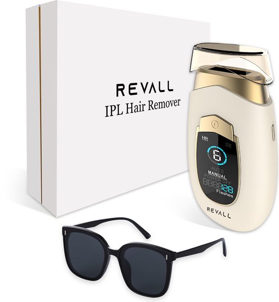 REVALL IPL Ontharingsapparaat - Lichtontharing - Laser - Pijnloos - Incl. Beschermbril - Premium