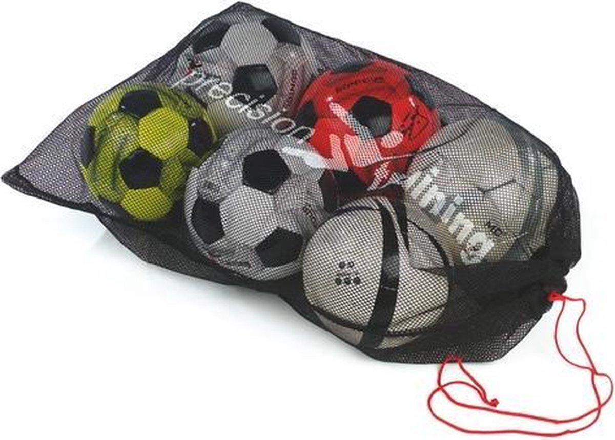 Precision Ballennet Voor 10 Ballen Polyester Zwart/rood