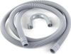Tuyau de vidange pour lave-linge séchant 19mm - 22mm, 2,5m, PVC, avec coude