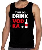 Bellatio Decorations Time to drink Vodka Heren Tanktop Zwart M