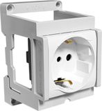 Marlanvil Inbouwstopcontact Schuko voor railsysteem DIN, IP20