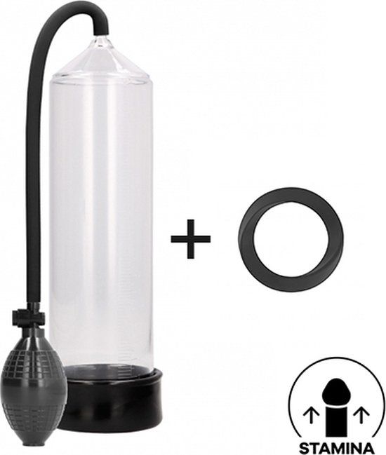 Erovibes Penispomp Met Penisring - Penis Extender - Erectiepomp - Transparant