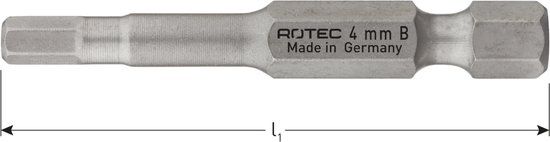 Rotec Schroefbit Inbus BASIC SW2x50mm (HEX) (2 stuks)