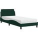 Maison Exclusive - Lit avec matelas « Dover » vert foncé 80 x 200 cm, velours