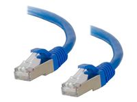 C2G 5M blauw CAT6A Ethernet Gigabit Lan netwerk kabel (RJ45) Vernikkeld en koper gevlochten Patch UTP kabel