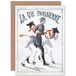Artery8 La Vie Parijsienne Soldier Two Women WW1 Magazine Cover Sealed Greeting Card Plus Envelope Blank Inside
