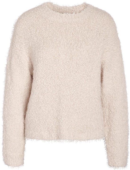 Noisy may Trui NMSASSY L/S O-neck Knit - Ecru - XS