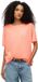Superdry Studios T-shirt met verlaagde schouders Dames Neon Orange Katoen/Lyocell
