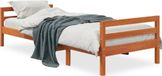 Maison Exclusive - Lit en bois massif sans matelas, brun chaud, 90x190 cm