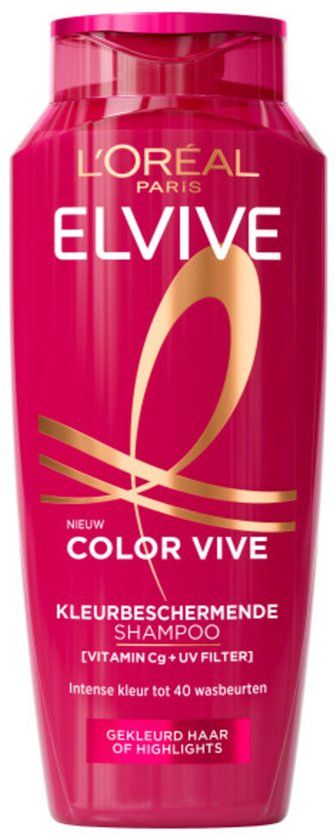 Elvive L'Oréal Paris Elvive Color Vive Shampoo - Gekleurd haar of highlights - Behoudt de kleurintensiteit en levendigheid van de kleur - 250ml