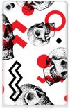 B2Ctelecom Tablet Back Cover Lenovo Tab M10 Plus (3rd Gen) Skull Red