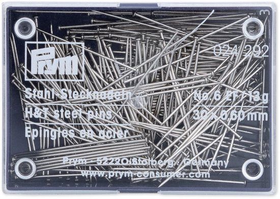 Prym Spelden staal 0,60 x 30 mm zilverkleurig