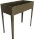 Relaxdays Moestuinbak op poten - 80 x 85 x 40 cm - beige