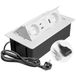 GTV – Inbouwstopcontact MULTISOFT wit met 2 x Schuko, USB A+C, RJ45, HDMI 2.0, afdekking, inschuifbaar, 1,5 m kabel