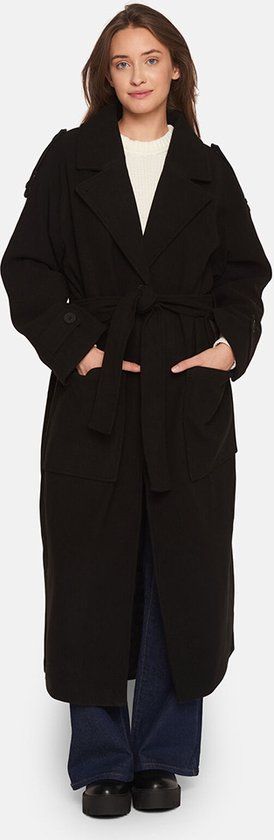 SISTERS POINT Caleb-Ja Trenchcoat - Black - Maat S