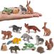 Figurines d'animaux Jouet - Animaux de la forêt réalistes pour enfants
