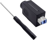 Quadrios 2001C204 USB 3.0 modulaire stekkerset, type B Stekker, recht, Zwart, 1 stuk(s)