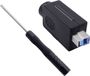 Quadrios 2001C204 USB 3.0 modulaire stekkerset, type B Stekker, recht, Zwart, 1 stuk(s)
