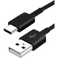 Little Boutik® Kabel USB-Type C oplader zwart voor Samsung Galaxy A8 / S9 / S9Plus zwart