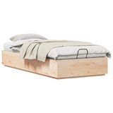 vidaXL Ottoman Bedframe met Opbergruimte Naturel 100 x 200 cm
