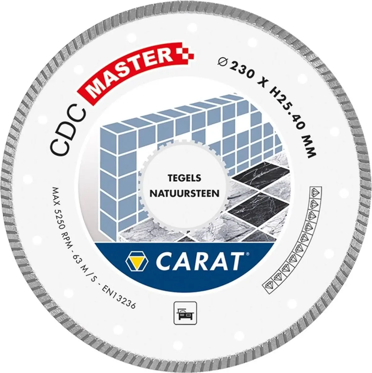 Carat diamantzaag 200x25,40 CDC master