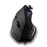 Zelotes Verticale Muis met Stuurstang, 10.000DPI Gaming Muis, 11 Toetsen Ergonomische Muis, Bekabeld Computer Muis Mouse voor PC, Mac