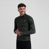 Rogelli Enjoy III Heren Hardloopshirt - Lange Mouw - Duimgat - Groen