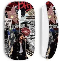 Michael Jackson Sing White Wireless Mouse