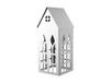 Lene Bjerre Photophore maison Sigrine Argenté, 14x14xH33 cm