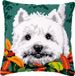 Vervaco Kruissteekkussen kit - Westie tussen herfstbladeren - PN-0170288