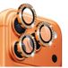 Northjo Ensemble de protecteurs d'objectif avec strass iPhone 17 Pro/17 Pro Max - Orange