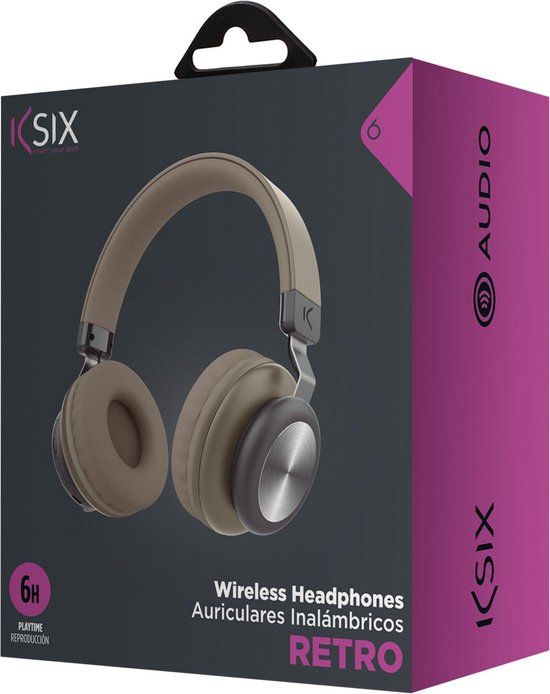 Ksix Retro Bluetooth Oortelefoon