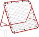 HOMCOM Voetbal rebounder kickback goal reboundmuur trainingsnet staal 75 x 126 cm A62-012