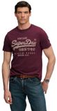 Superdry Vintage Logo Classic T-shirt Heren XL Port Red