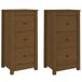 VidaXL Dressoirs, 2 stuks, honingbruin, 40x35x80 cm, massief grenenhout