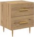 vidaXL Nachtkastje Artisan Eiken 40 x 35 x 47,5 cm Bewerkt hout