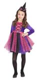 Rubies Heks Miss heks, spinnen voor meisjes, jurk met tule en hoofdband met hoed, officieel gelicentieerd product, voor Halloween, terreur, cosplay, carnaval