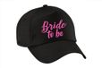 Bellatio Decorations Vrijgezellenfeest pet voor dames - Bride to be - zwart - glitters - bruiloft