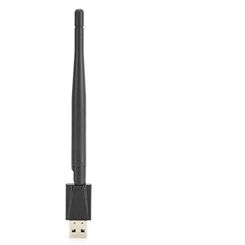 Annadue Draadloze Netwerkkaart, RTL8188 Draagbare WIFI-ontvanger, met 3,5dBi Externe Slimme Antenne, voor WIN 7 / Win8 / Win8.1/WIN10 / Linux/Android.