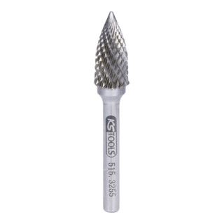 KS Tools HM spitse stiftfrees vorm G, 12mm - 1 stuk