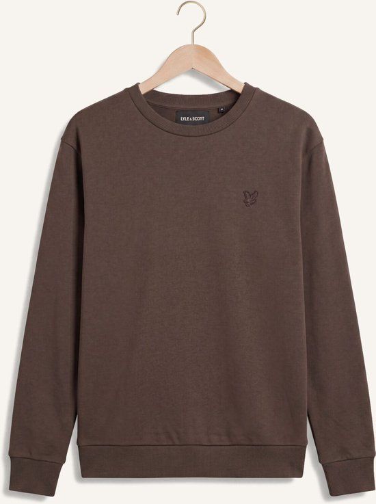 Lyle & Scott Heavy Weight Drop Shoulder Crew Neck Sweater Bruin Maat 152/158