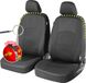 Walser Auto stoelbeschermer Derby met Zipper ZIPP-IT Premium Autostoelhoes - 2 stoelbeschermer voor voorstoel zwart